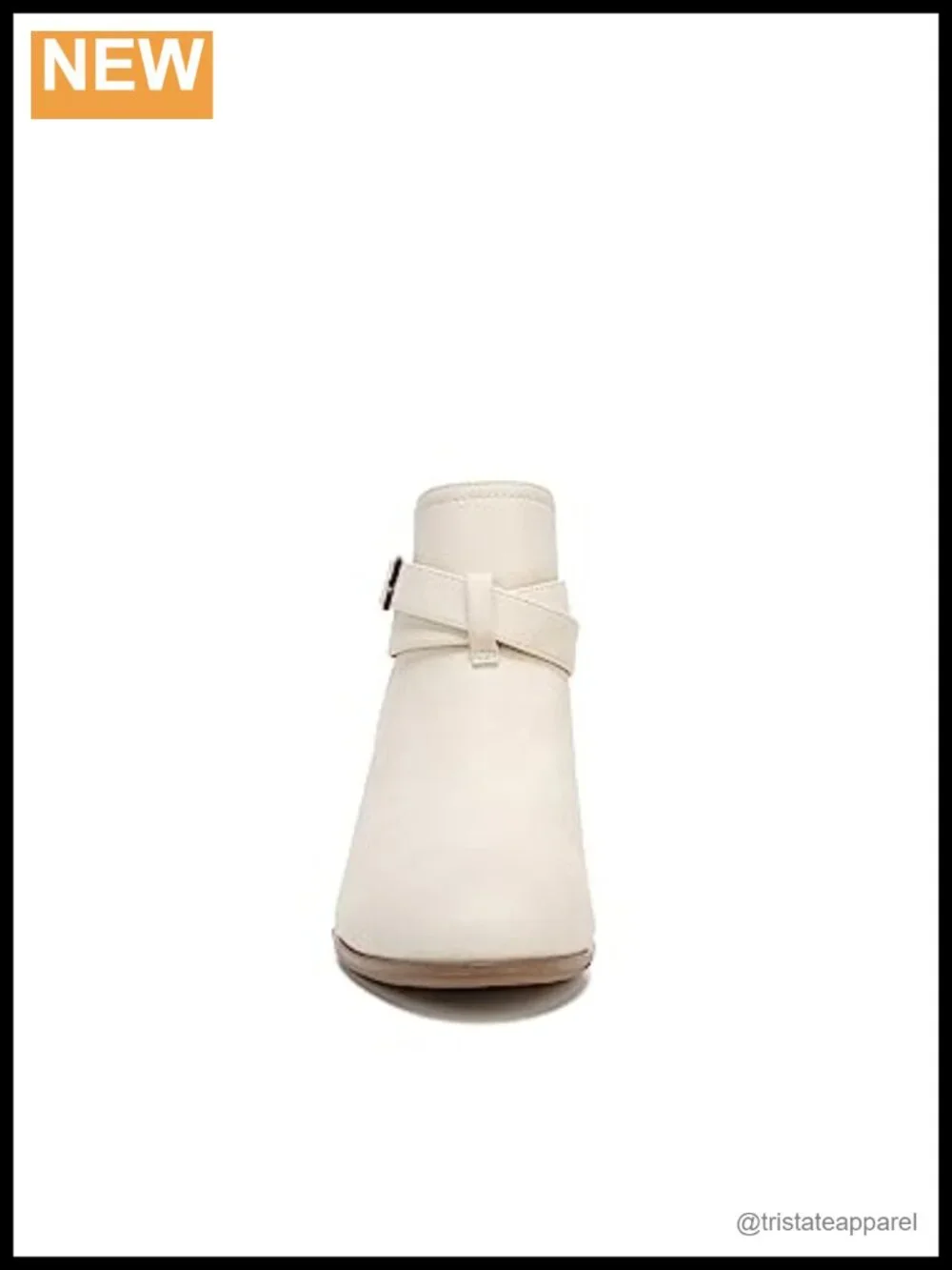 Women's Ankle Booties Faux Leather Block Heel Pointed Toe Pull-On Comfort